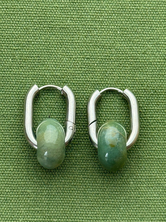 Donat hoops - small stone - indian agate - Pig&Beads