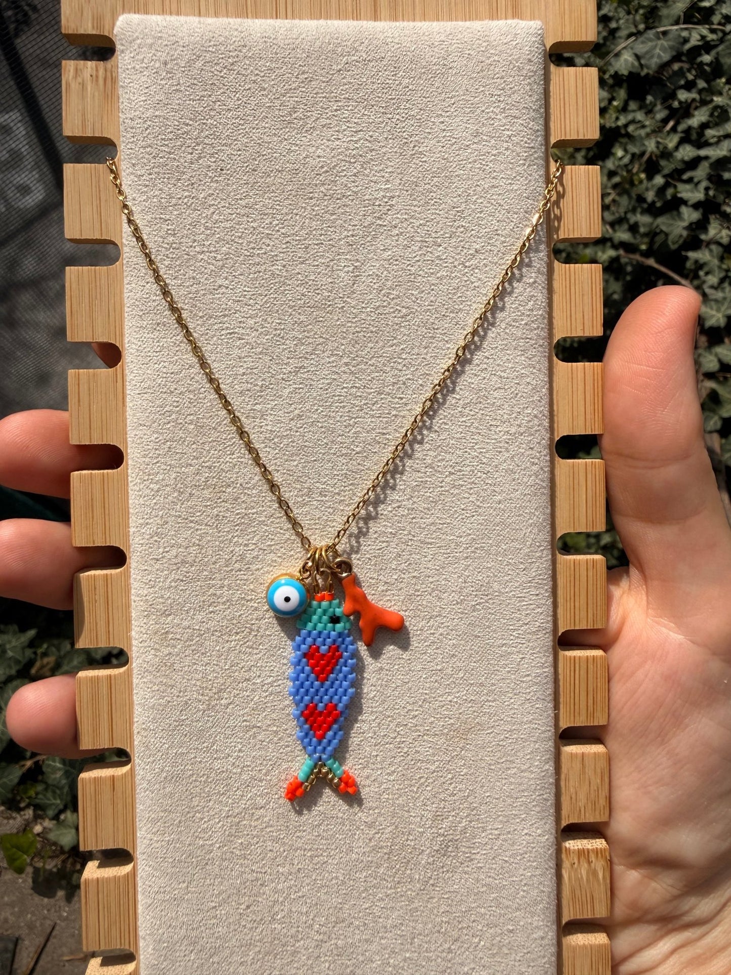 Stainless steel necklace Miyuki - Pig&Beads