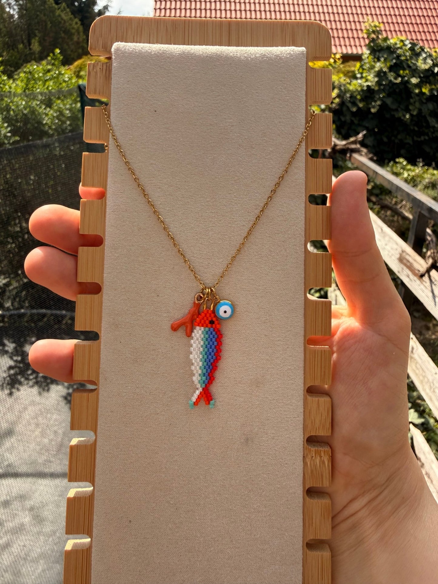 Stainless steel necklace Miyuki - Pig&Beads