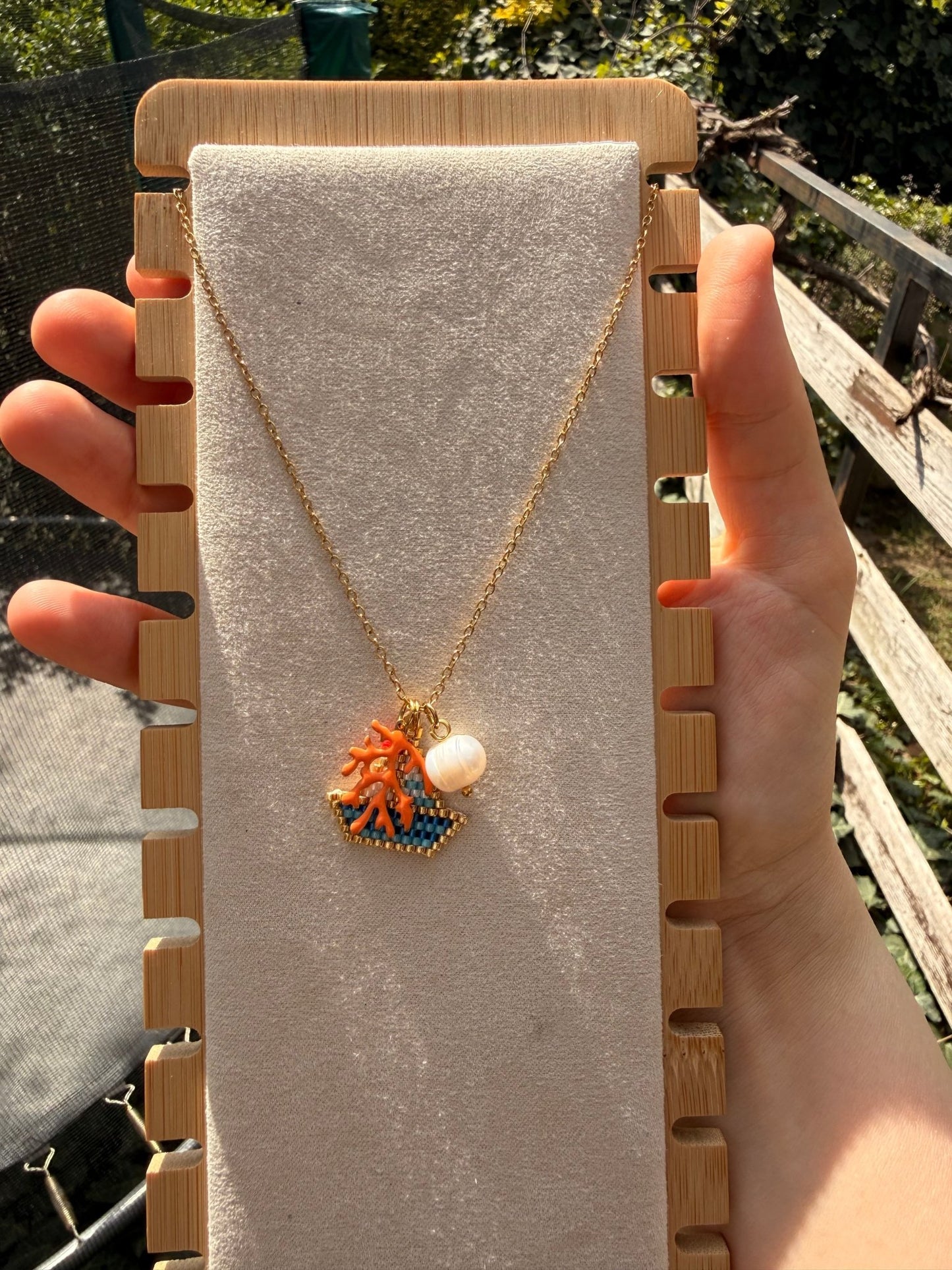 Stainless steel necklace Miyuki - Pig&Beads