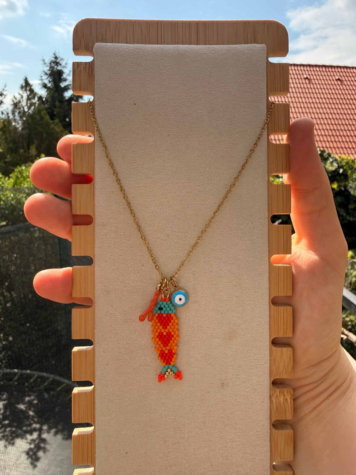 Stainless steel necklace Miyuki - Pig&Beads