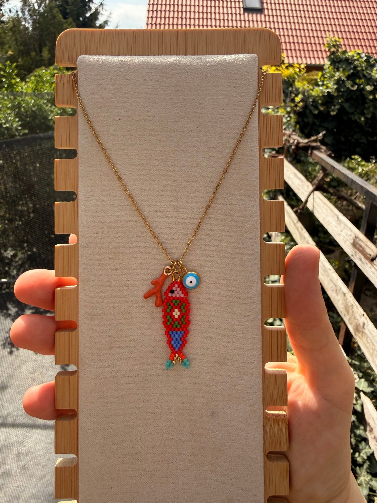 Stainless steel necklace Miyuki - Pig&Beads