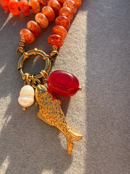 Stone necklace Eleanor