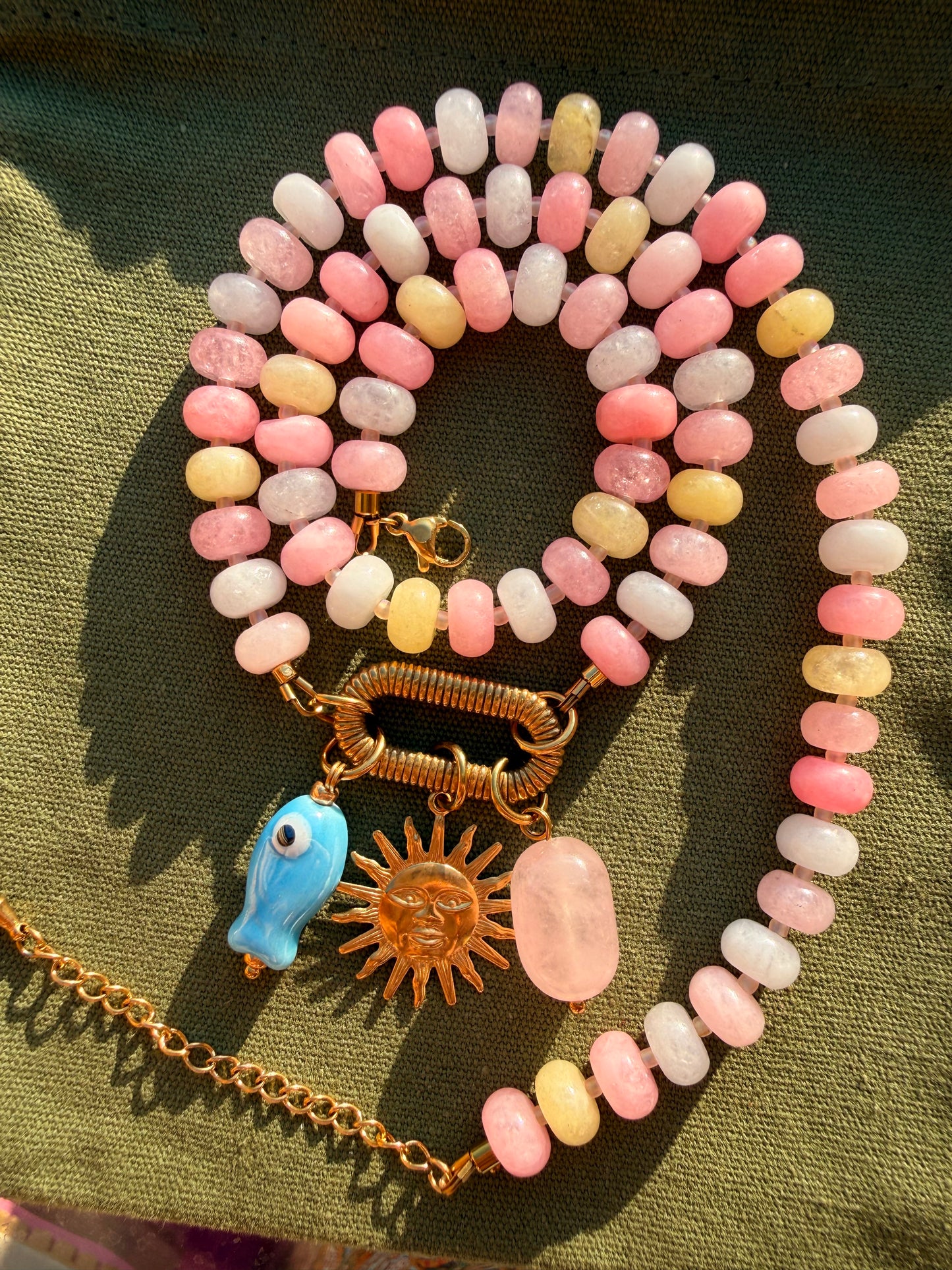 Stone necklace Sophia