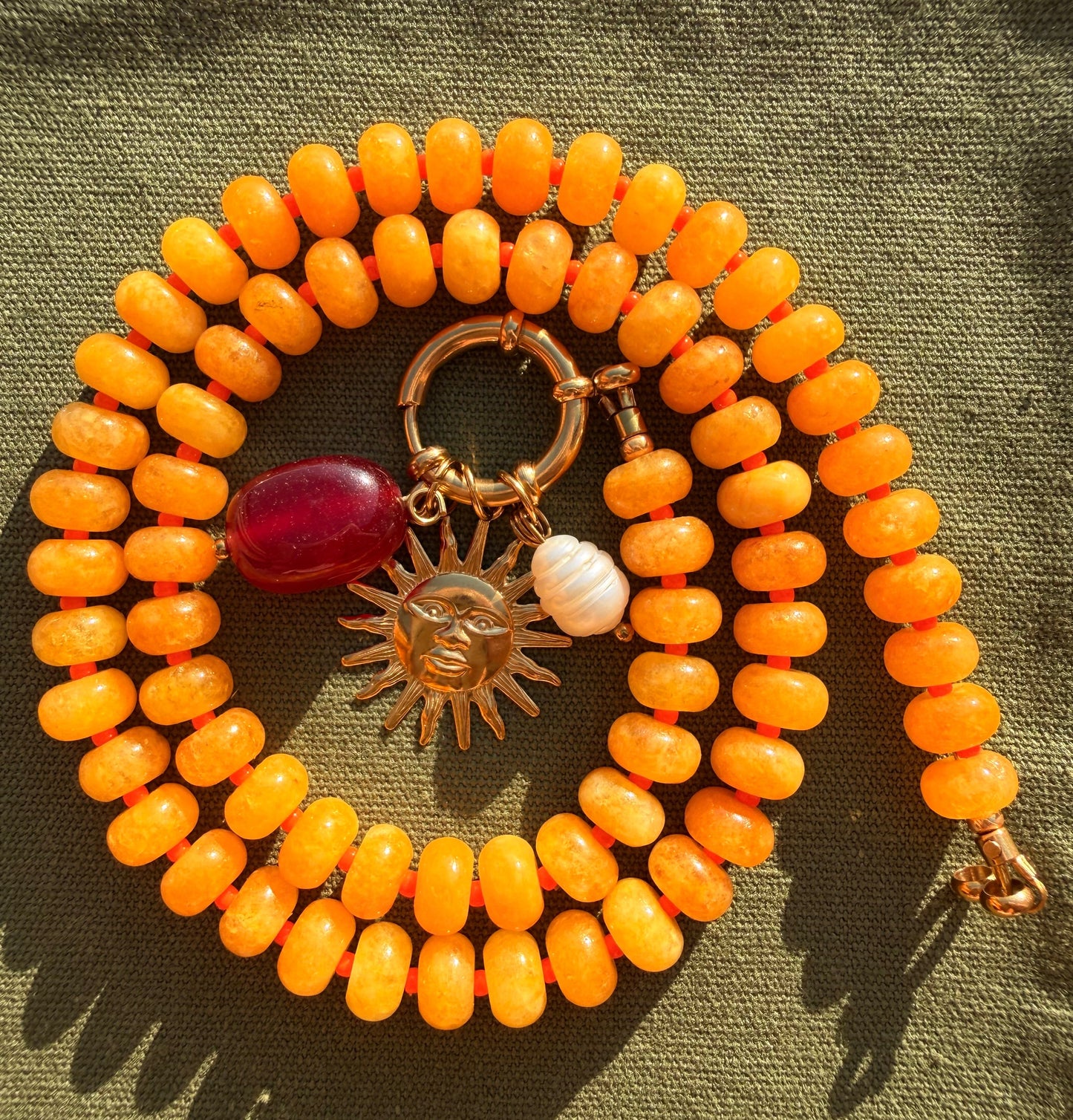 Stone necklace Stella