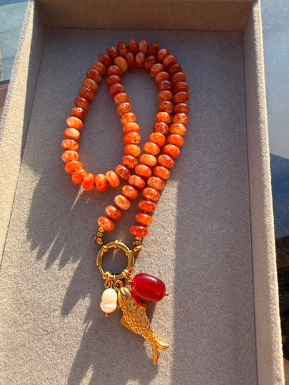 Stone necklace Eleanor