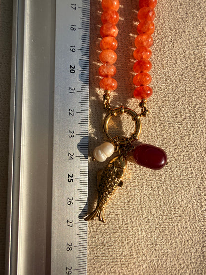 Stone necklace Eleanor