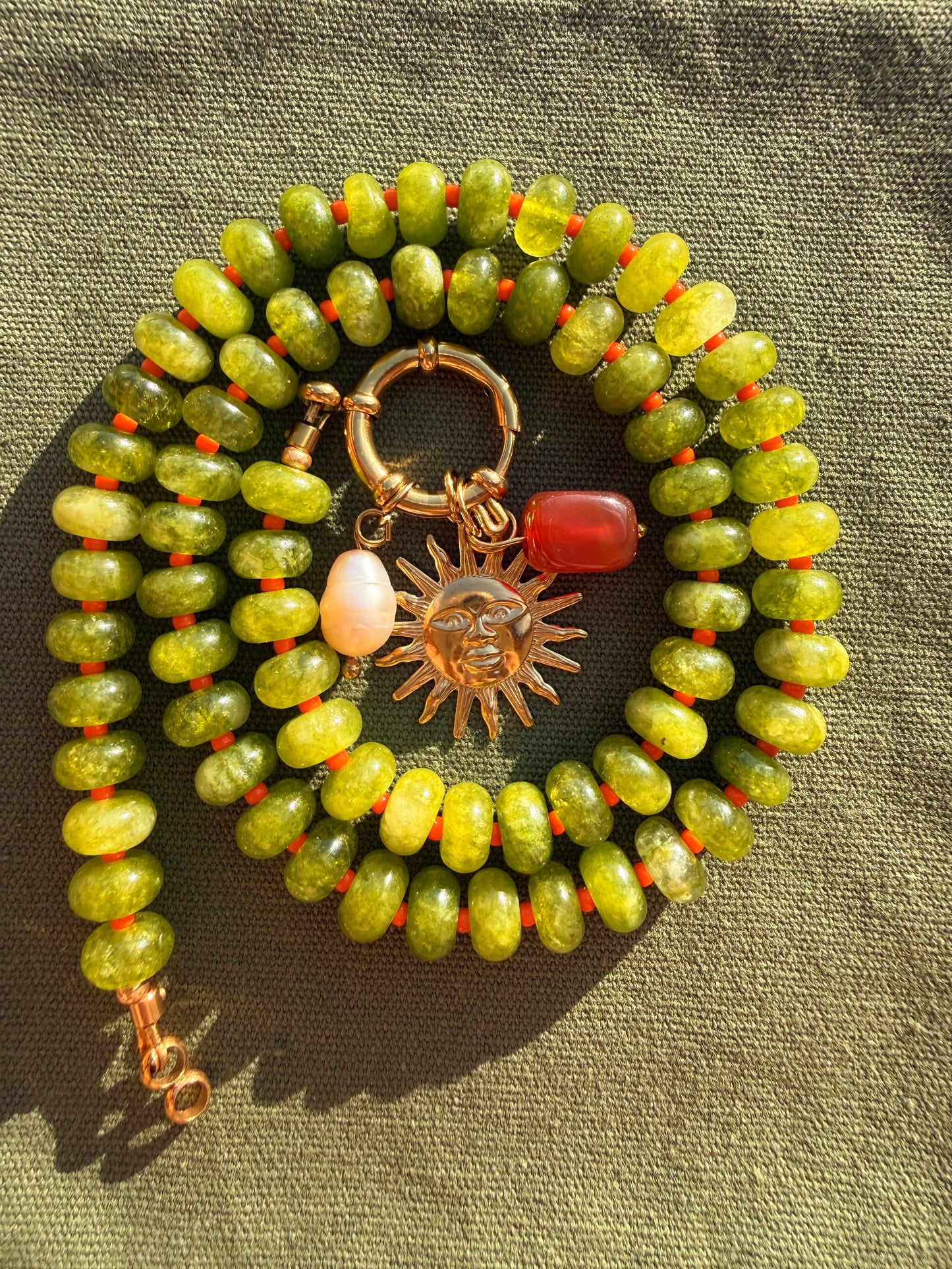 Stone necklace Diana