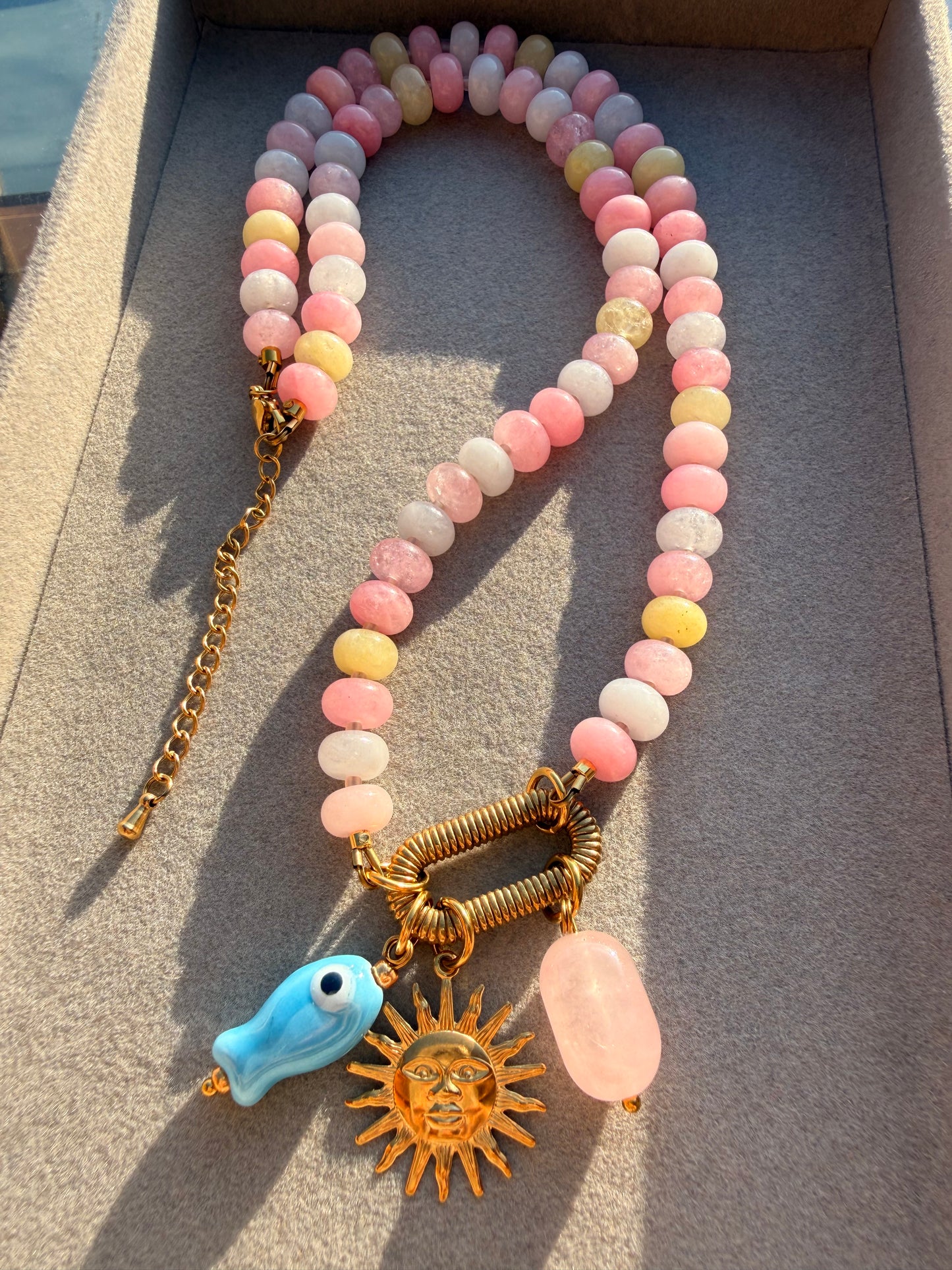 Stone necklace Sophia