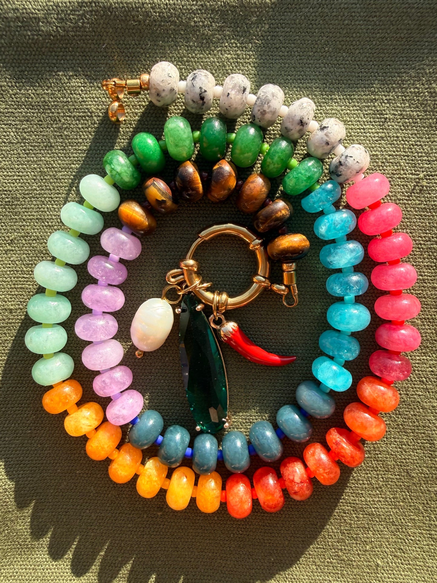 Stone necklace Lucy