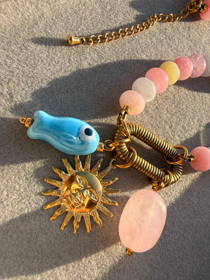 Stone necklace Sophia