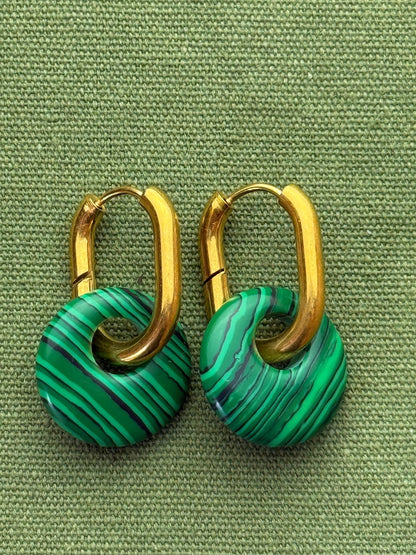 Donat hoops - offset circle - makachite - Pig&Beads