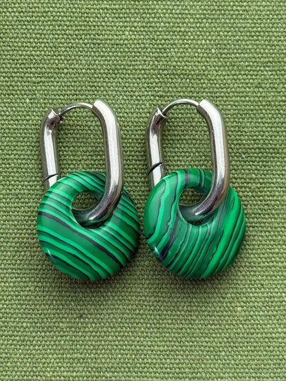 Donat hoops - offset circle - makachite - Pig&Beads