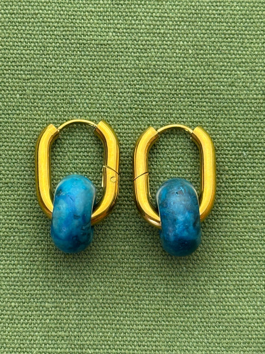 Donat hoops - small stone - hasper - Pig&Beads