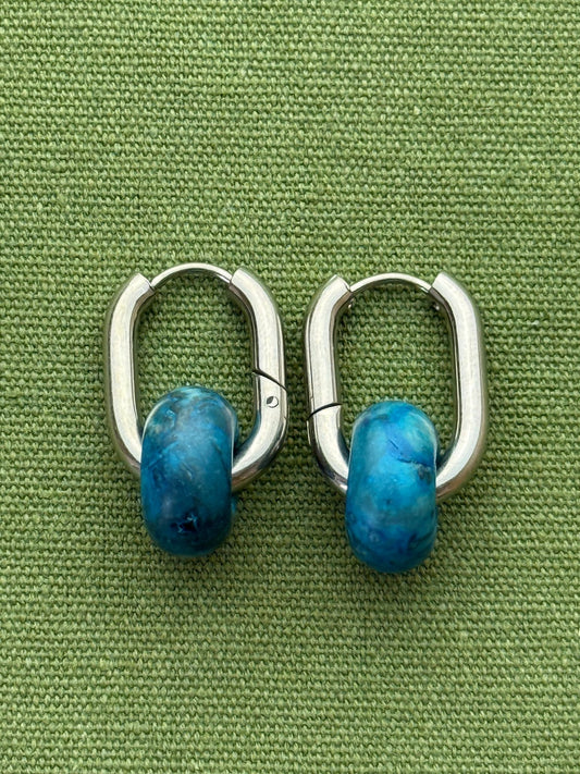 Donat hoops - small stone - hasper - Pig&Beads