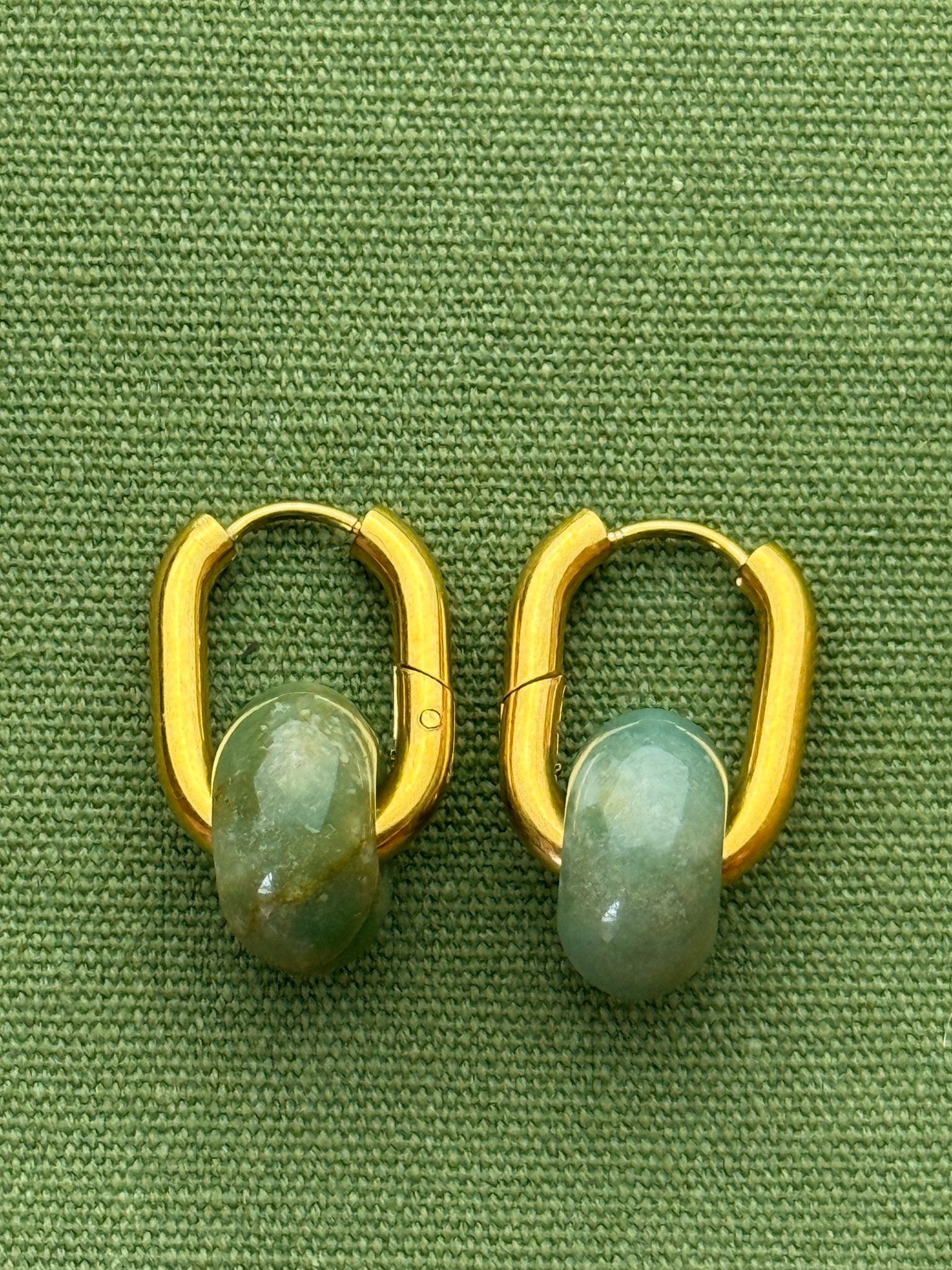 Donat hoops - small stone - indian agate - Pig&Beads
