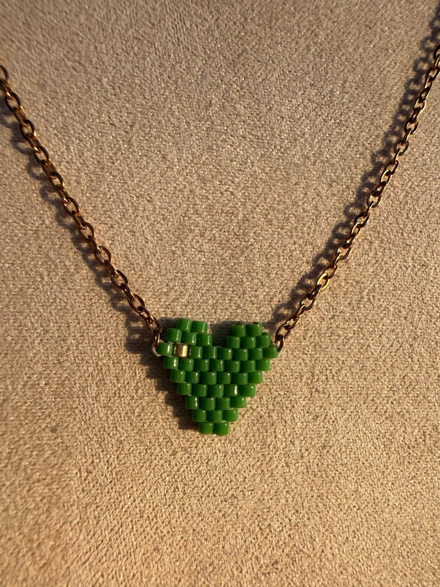Miyuki heart necklace - Pig&Beads