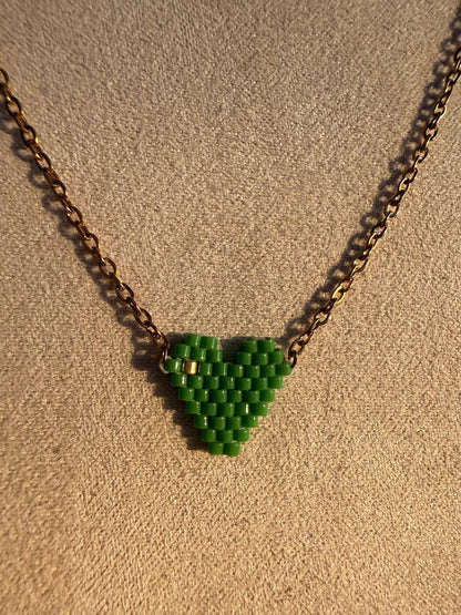 Miyuki heart necklace - Pig&Beads
