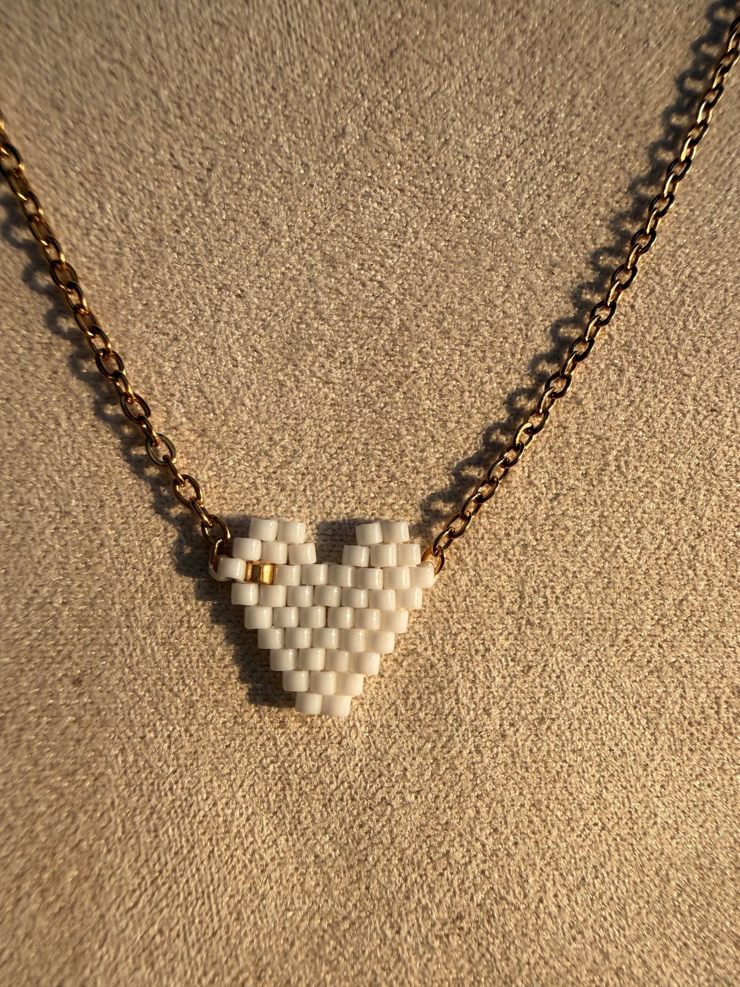 Miyuki heart necklace - Pig&Beads