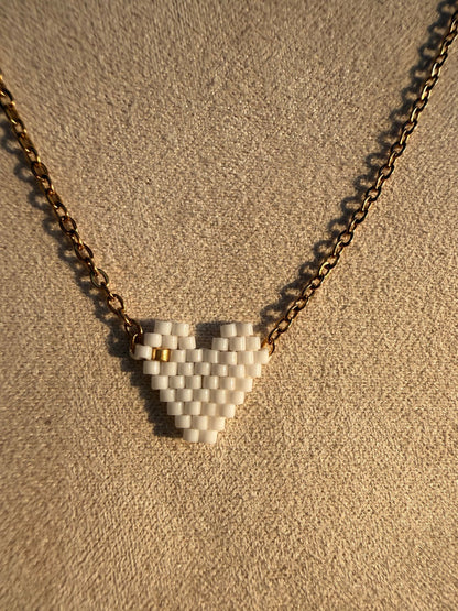 Miyuki heart necklace - Pig&Beads