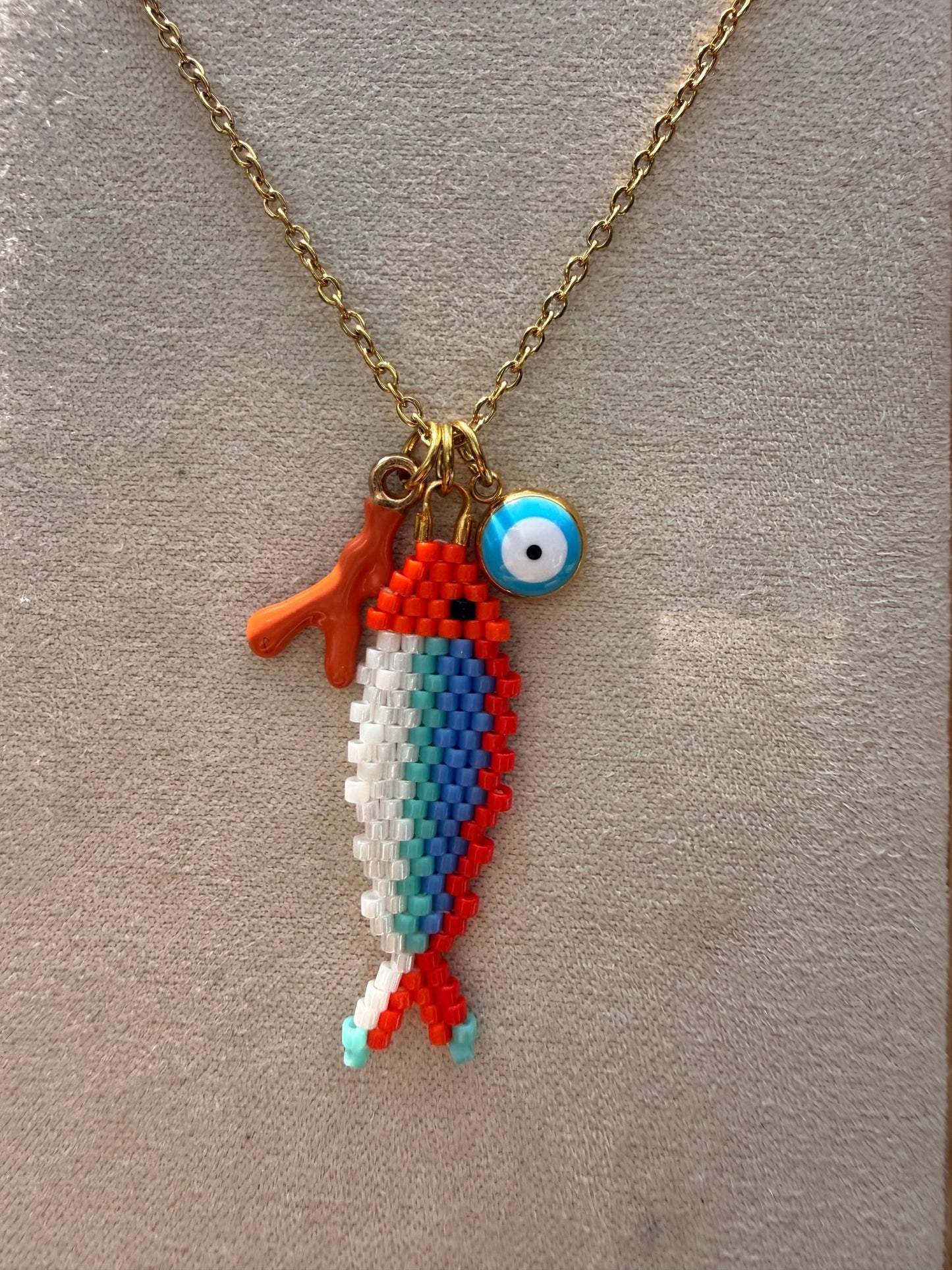 Stainless steel necklace Miyuki - Pig&Beads