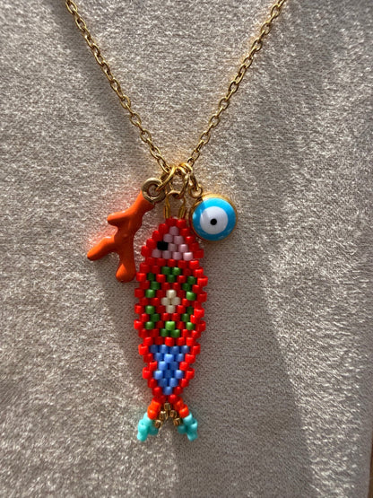 Stainless steel necklace Miyuki - Pig&Beads