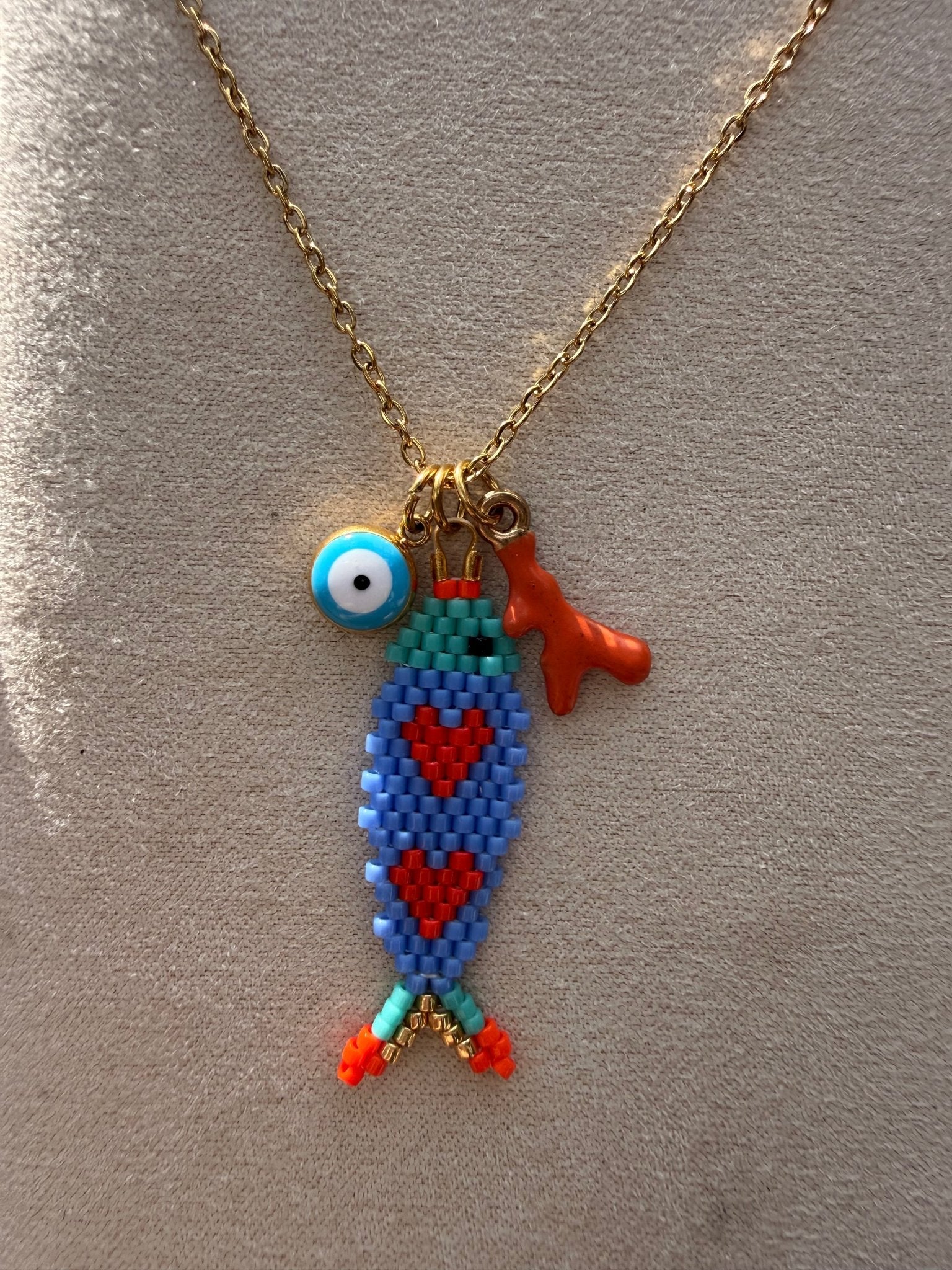 Stainless steel necklace Miyuki - Pig&Beads