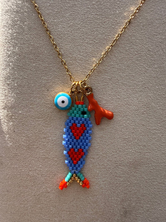 Stainless steel necklace Miyuki - Pig&Beads