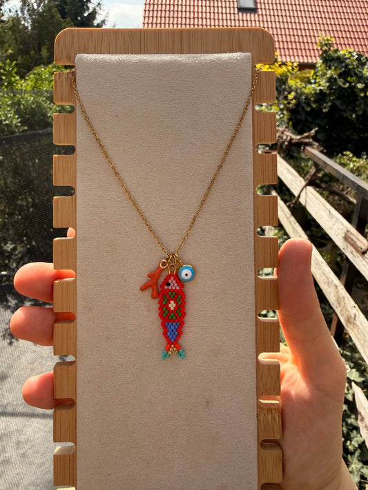 Stainless steel necklace Miyuki - Pig&Beads