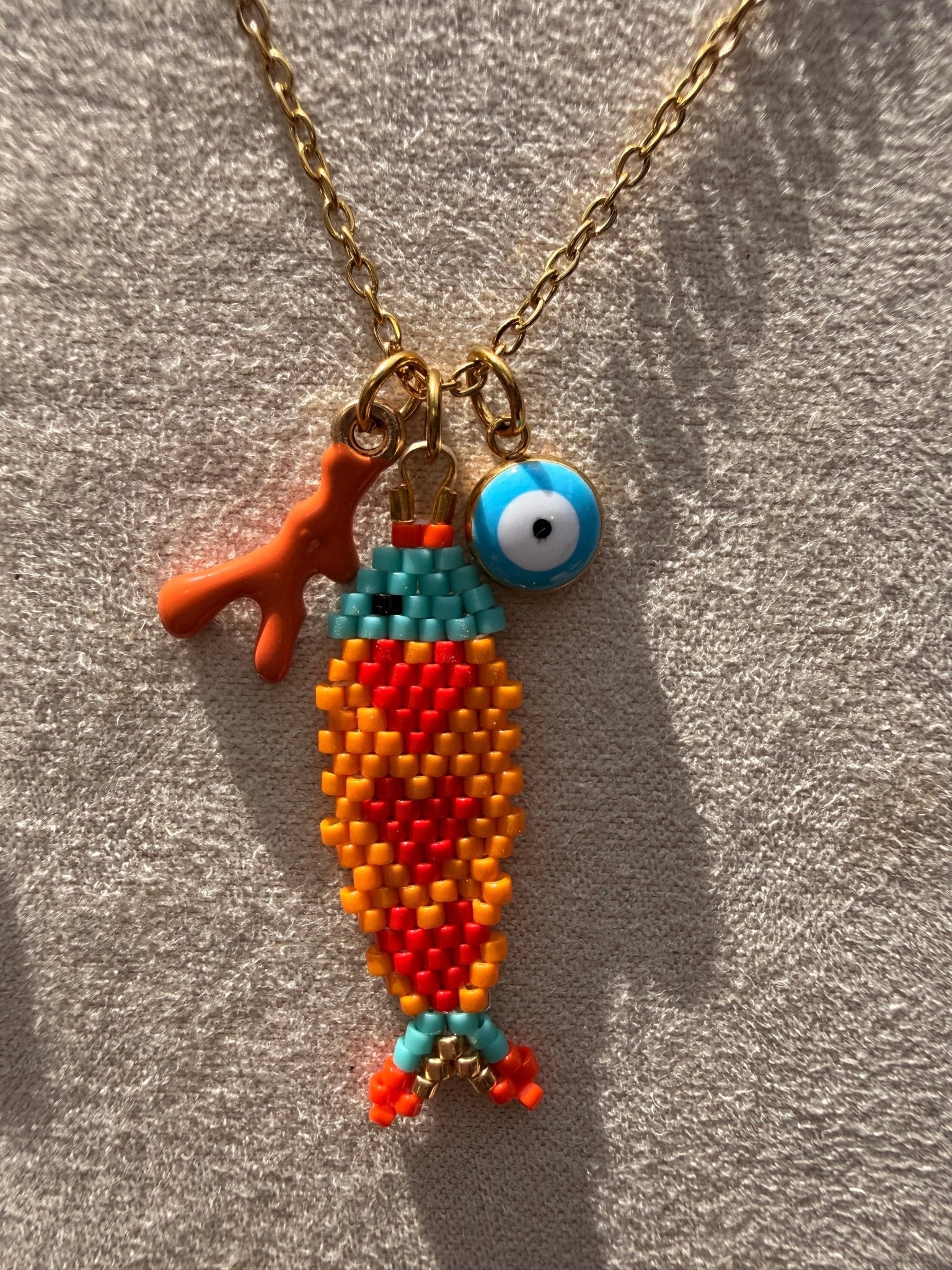 Stainless steel necklace Miyuki - Pig&Beads