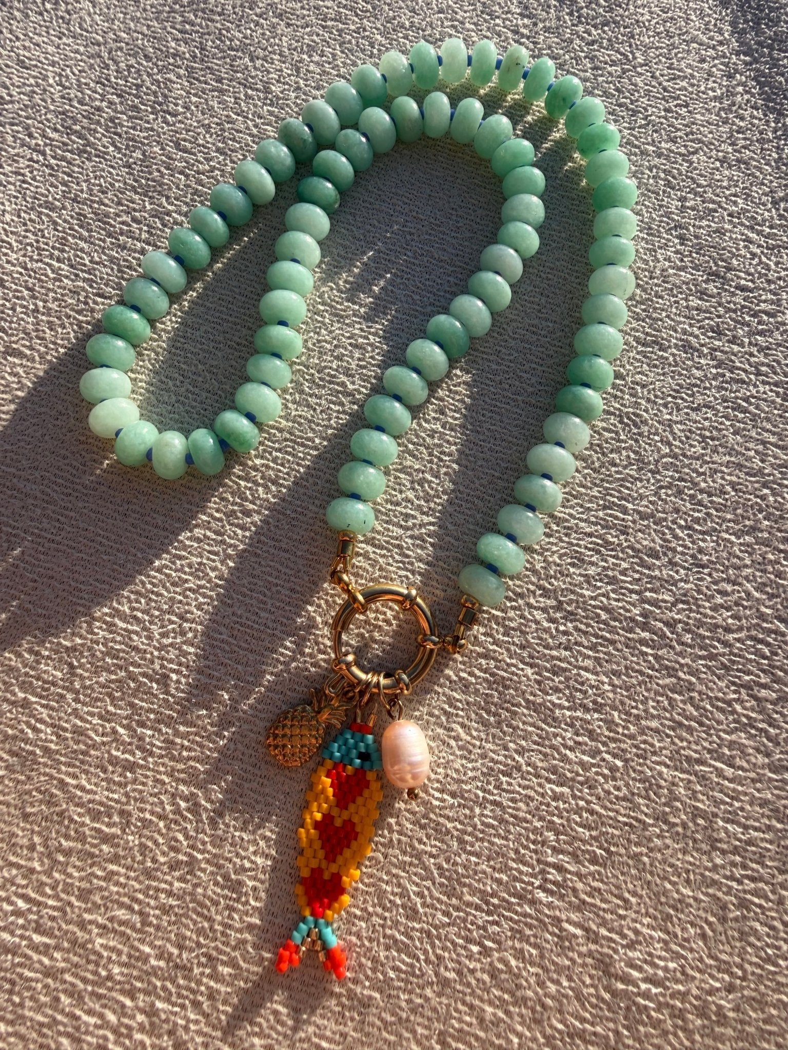 Stone necklace - Pig&Beads