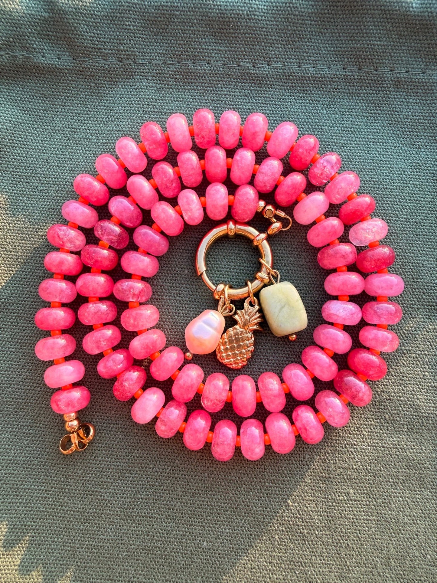 Stone necklace - Pig&Beads