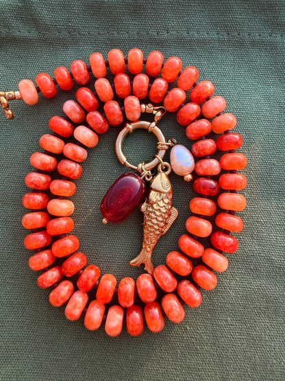 Stone necklace - Pig&Beads