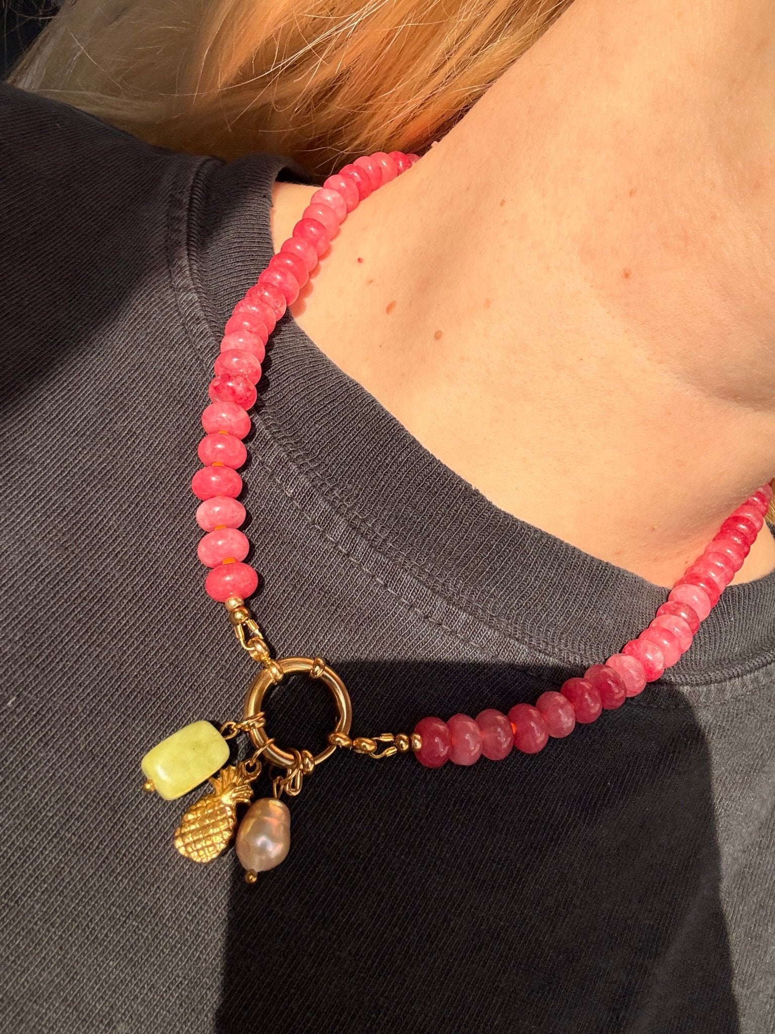 Stone necklace - Pig&Beads