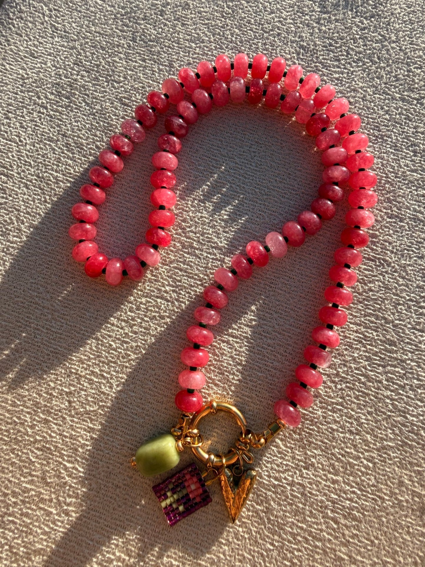 Stone necklace - Pig&Beads