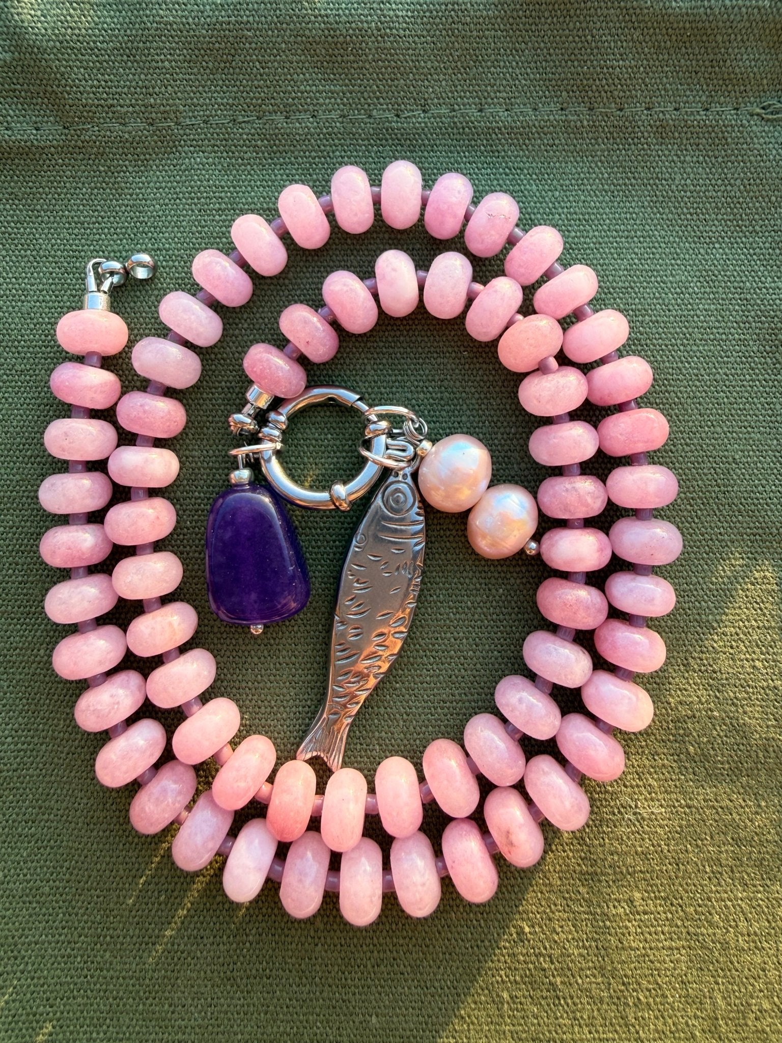 Stone necklace - Pig&Beads