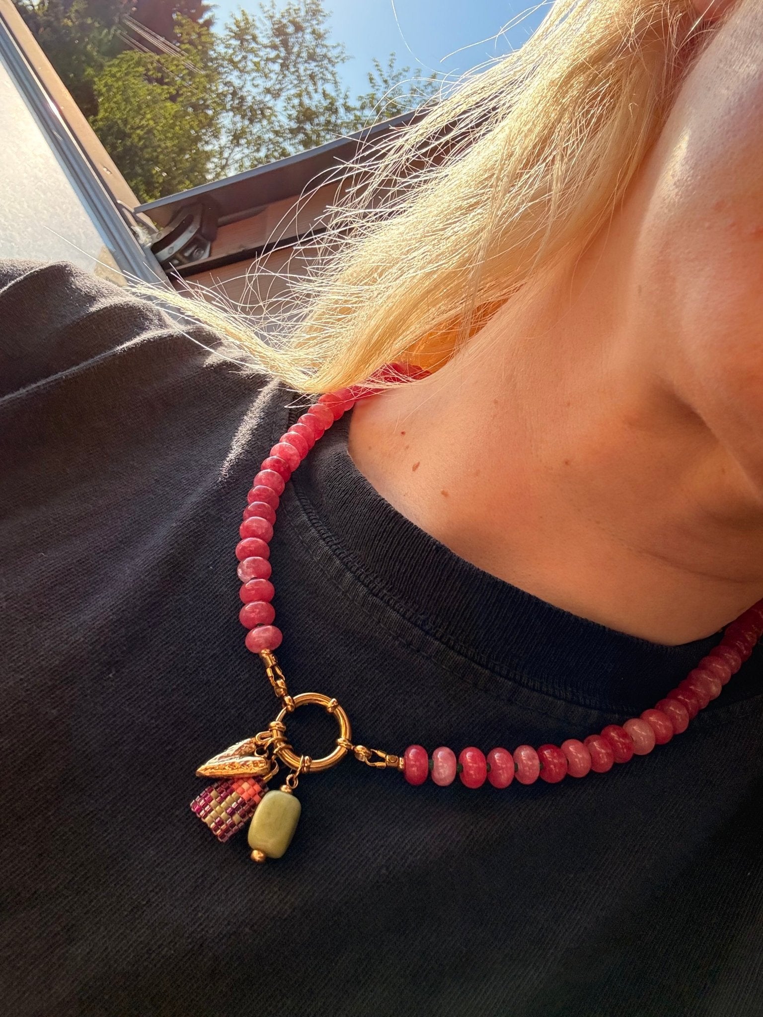 Stone necklace - Pig&Beads