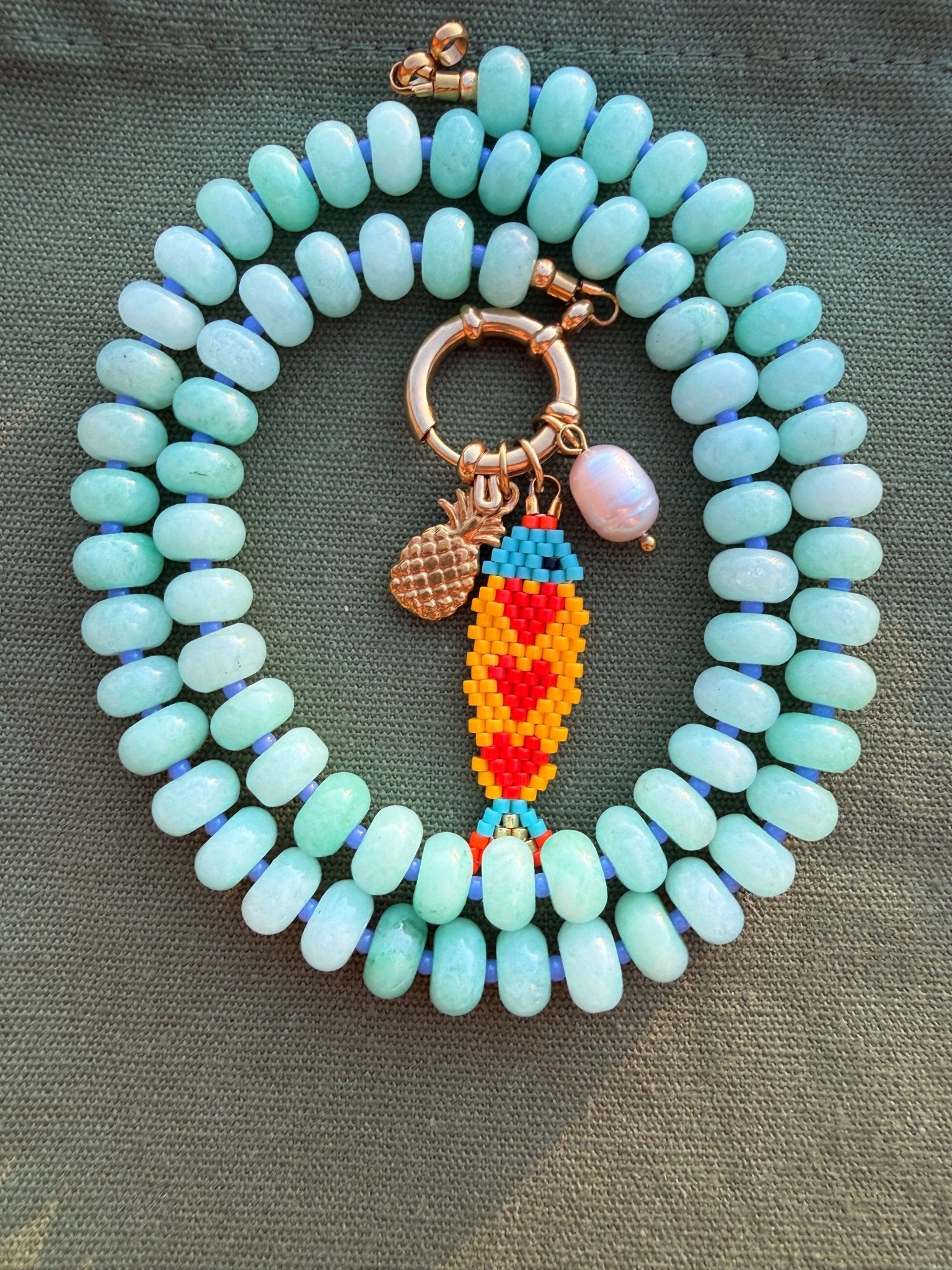 Stone necklace - Pig&Beads