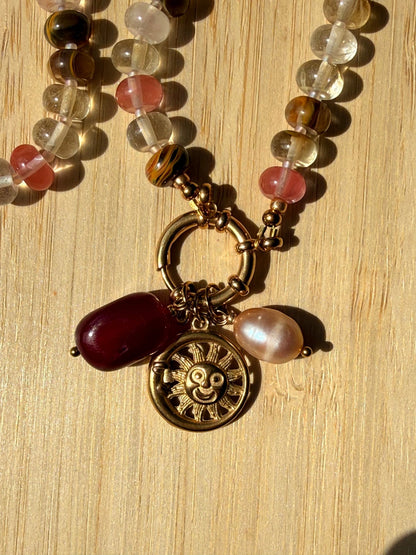 Stone necklace - Pig&Beads