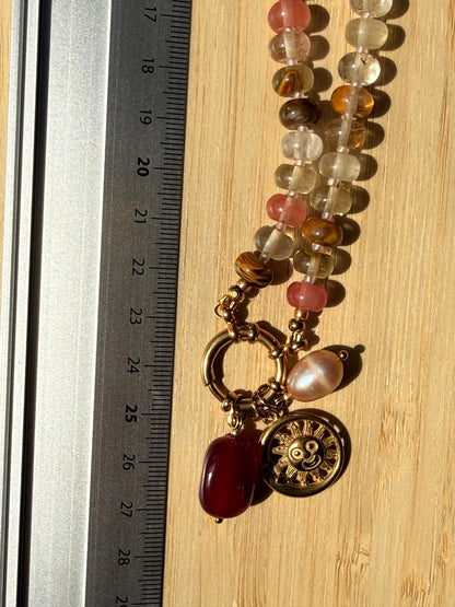 Stone necklace - Pig&Beads