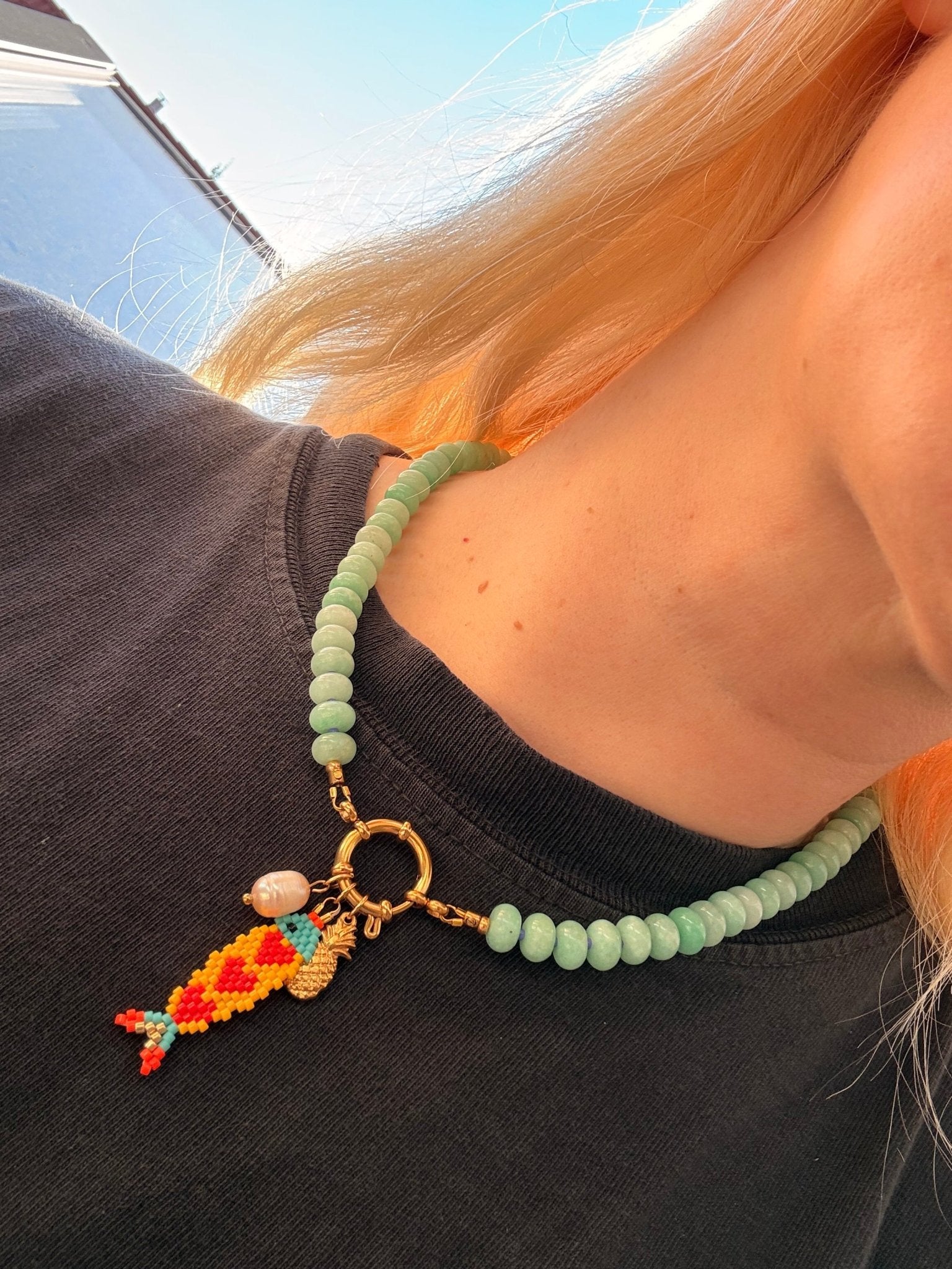 Stone necklace - Pig&Beads