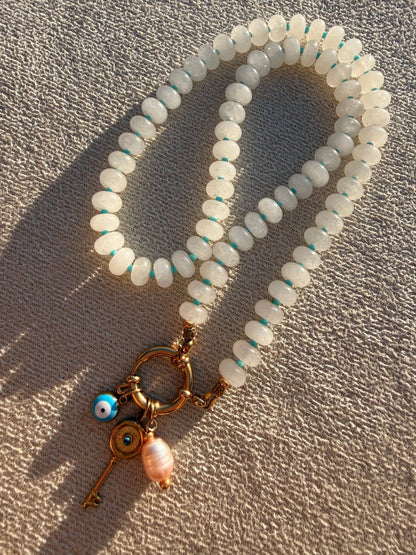 Stone necklace - Pig&Beads