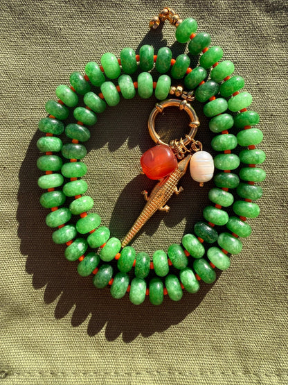 Stone necklace - Pig&Beads