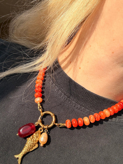 Stone necklace - Pig&Beads