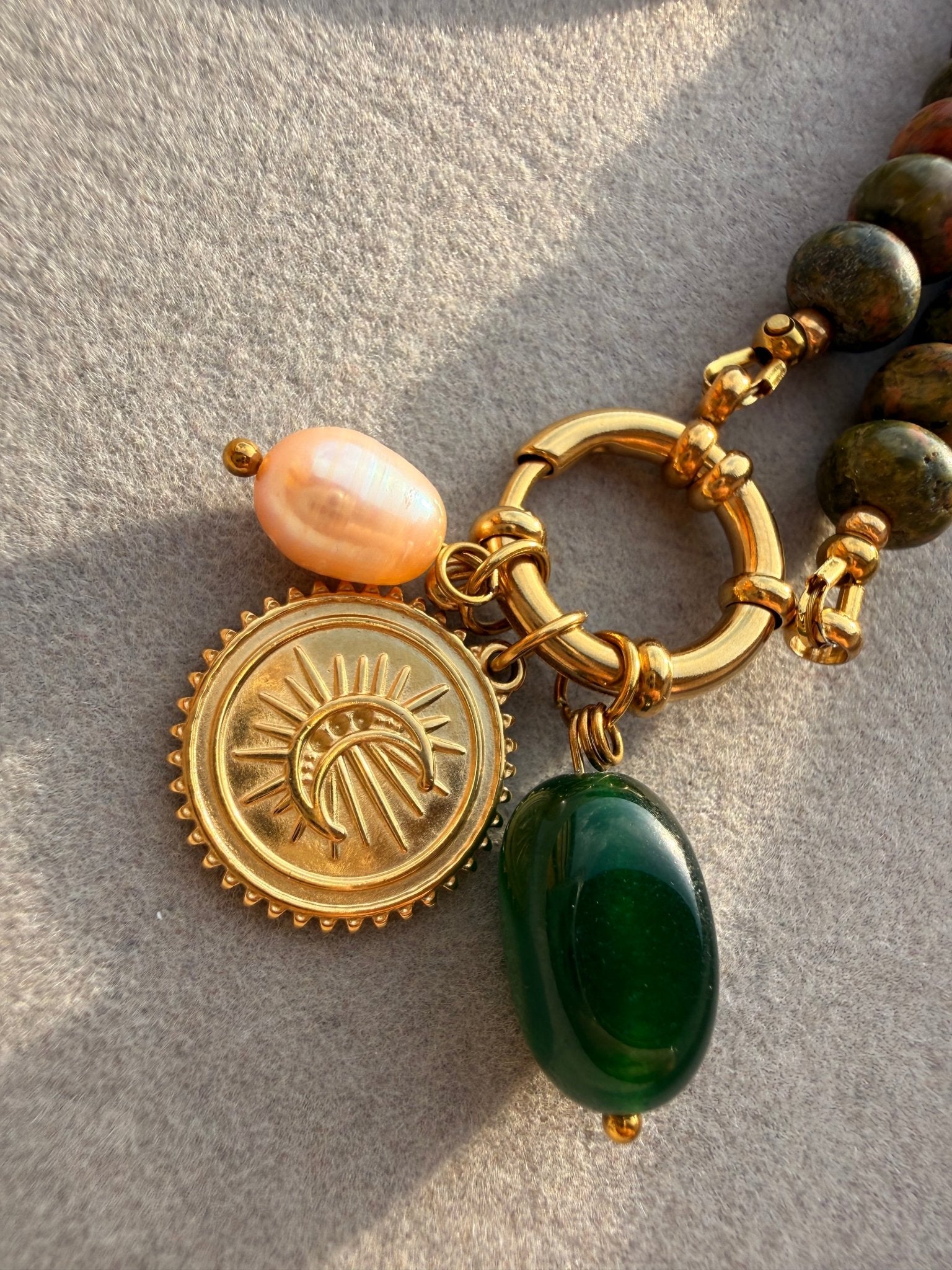 Stone necklace Alice - Pig&Beads