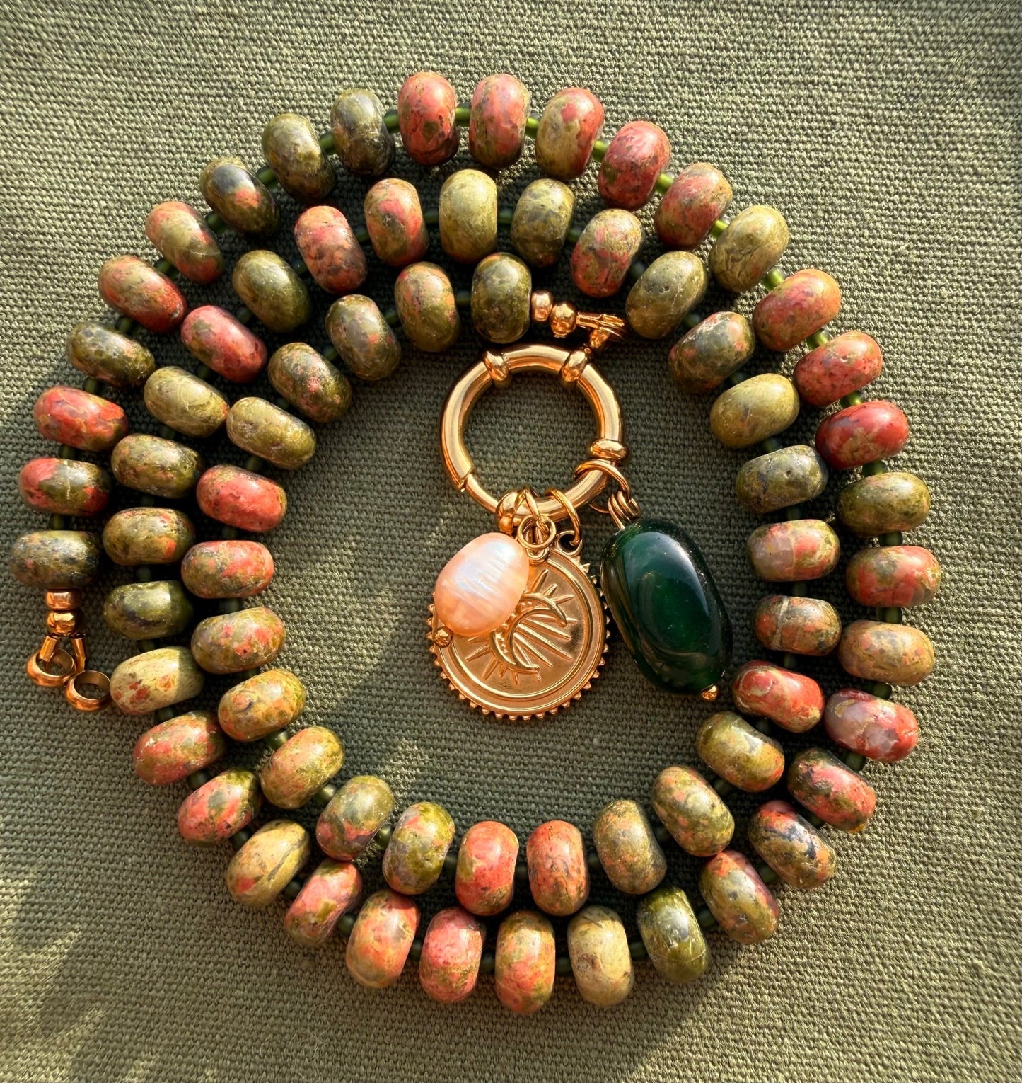 Stone necklace Alice - Pig&Beads