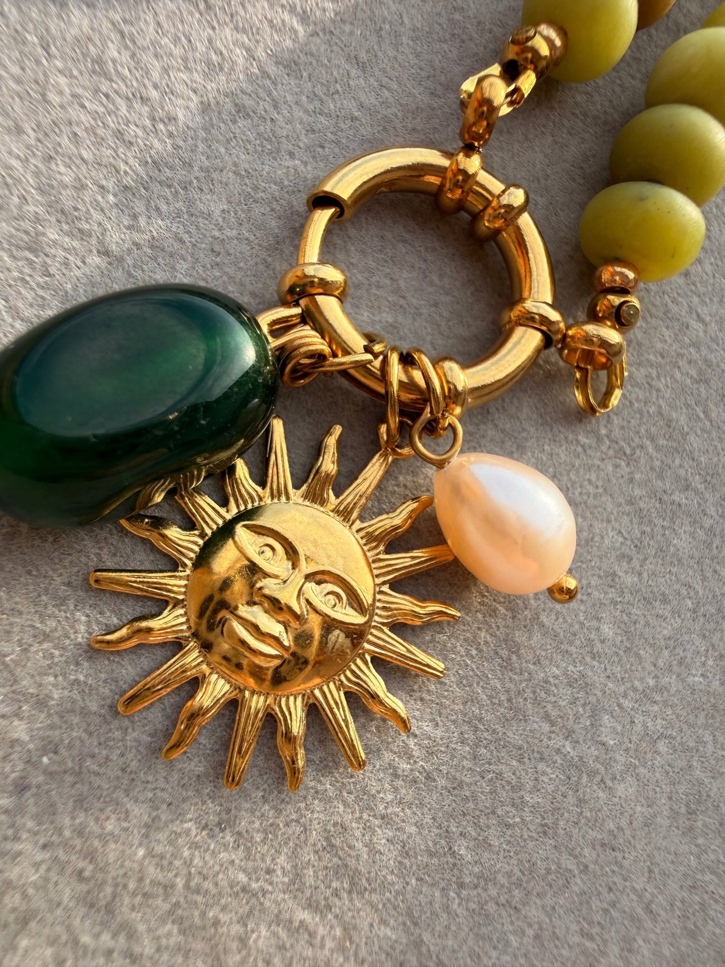 Stone necklace Amelia - Pig&Beads