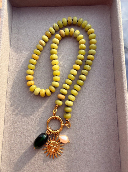 Stone necklace Amelia - Pig&Beads