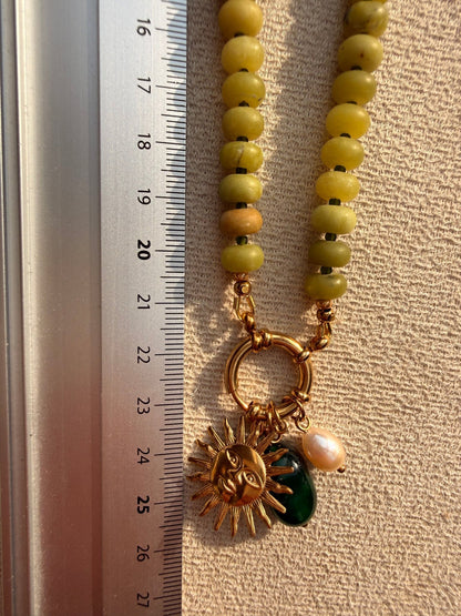 Stone necklace Amelia - Pig&Beads