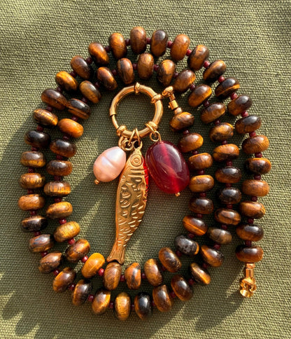 Stone necklace Anna - Pig&Beads